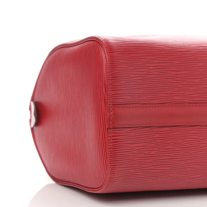 Louis Vuitton Epi Speedy 25 Castillan Red 5 of 10