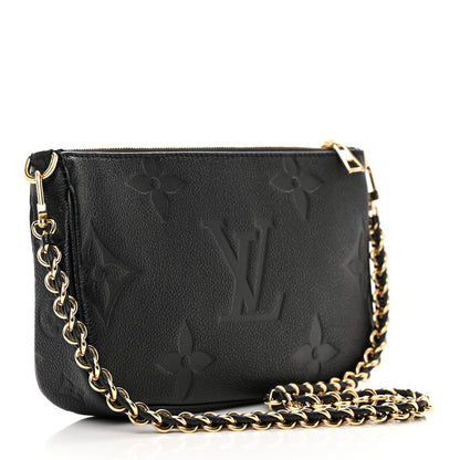 Louis Vuitton Empreinte Monogram Giant Multi Pochette Accessories Large Pochette Black 3 of 11