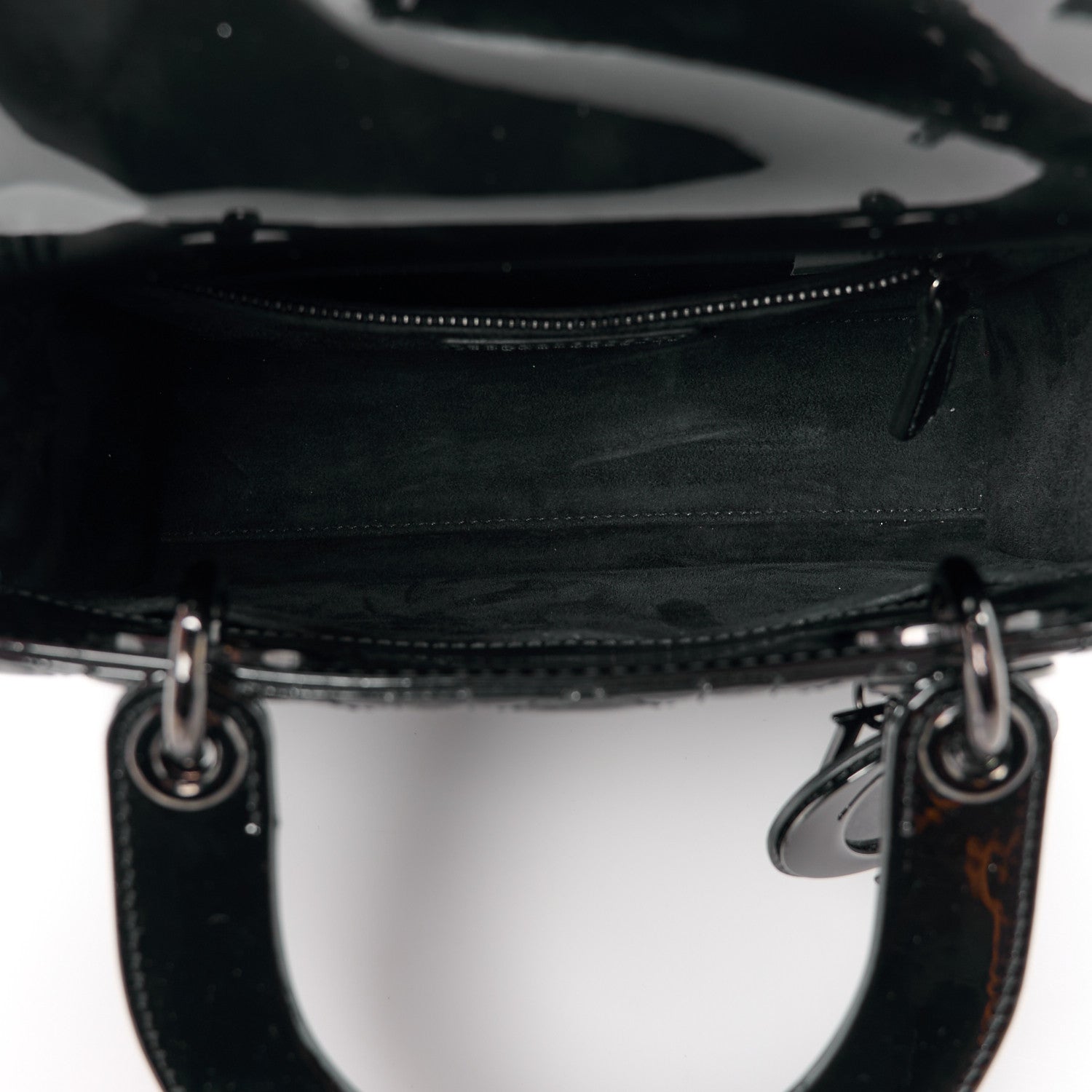 Christian Dior Ultraglossy Patent Cannage Medium Lady Dior Black 5 of 10