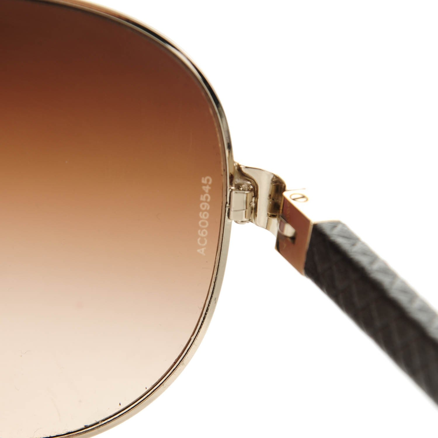 Chanel Lambskin Quilted CC Aviator Sunglasses 4195-Q Gold Brown 5 of 5