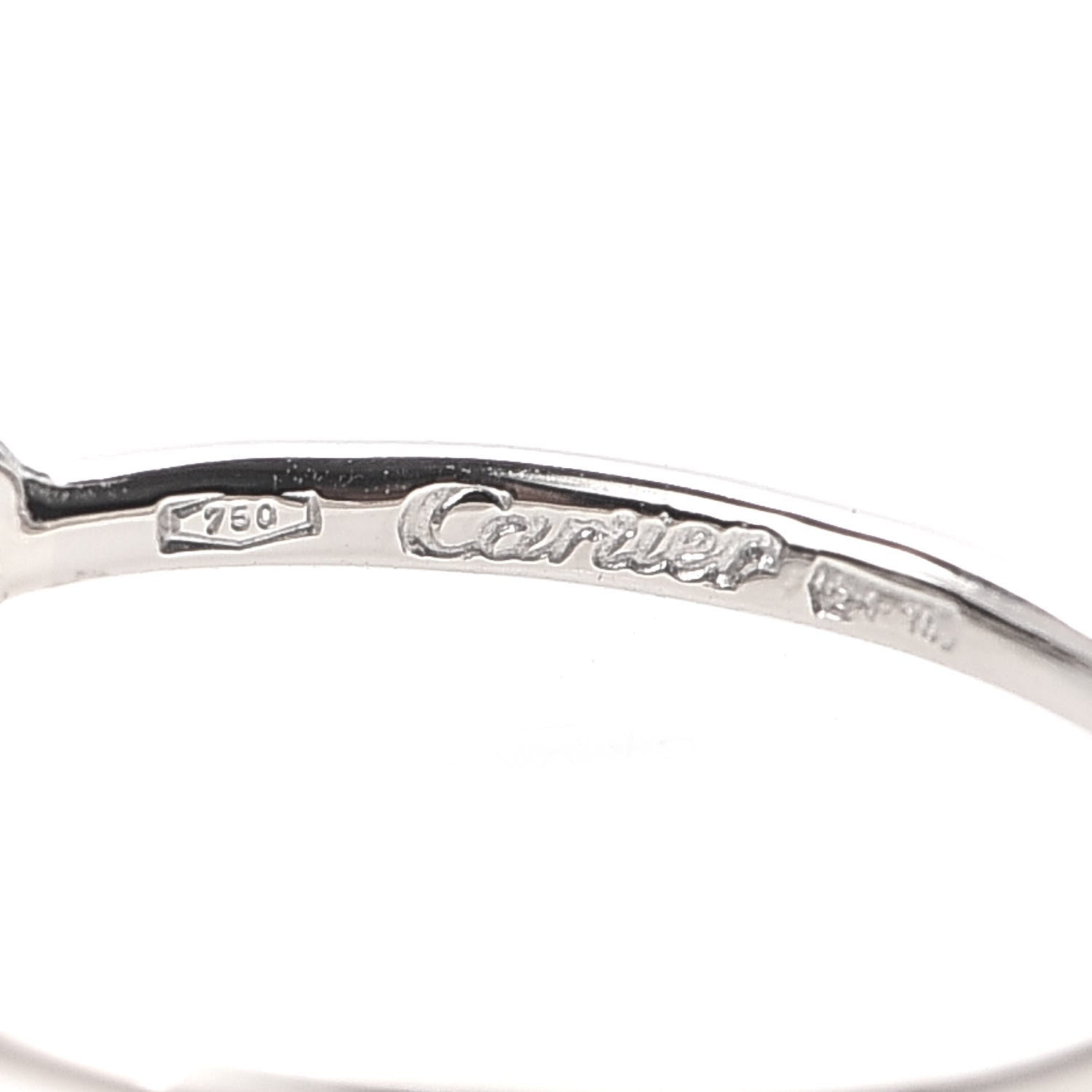 Cartier 18K White Gold Diamond Hindu Floral Ring 48 4.5 4 of 5