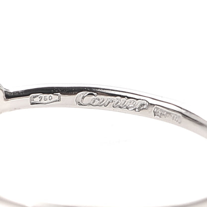 Cartier 18K White Gold Diamond Hindu Floral Ring 48 4.5 4 of 5