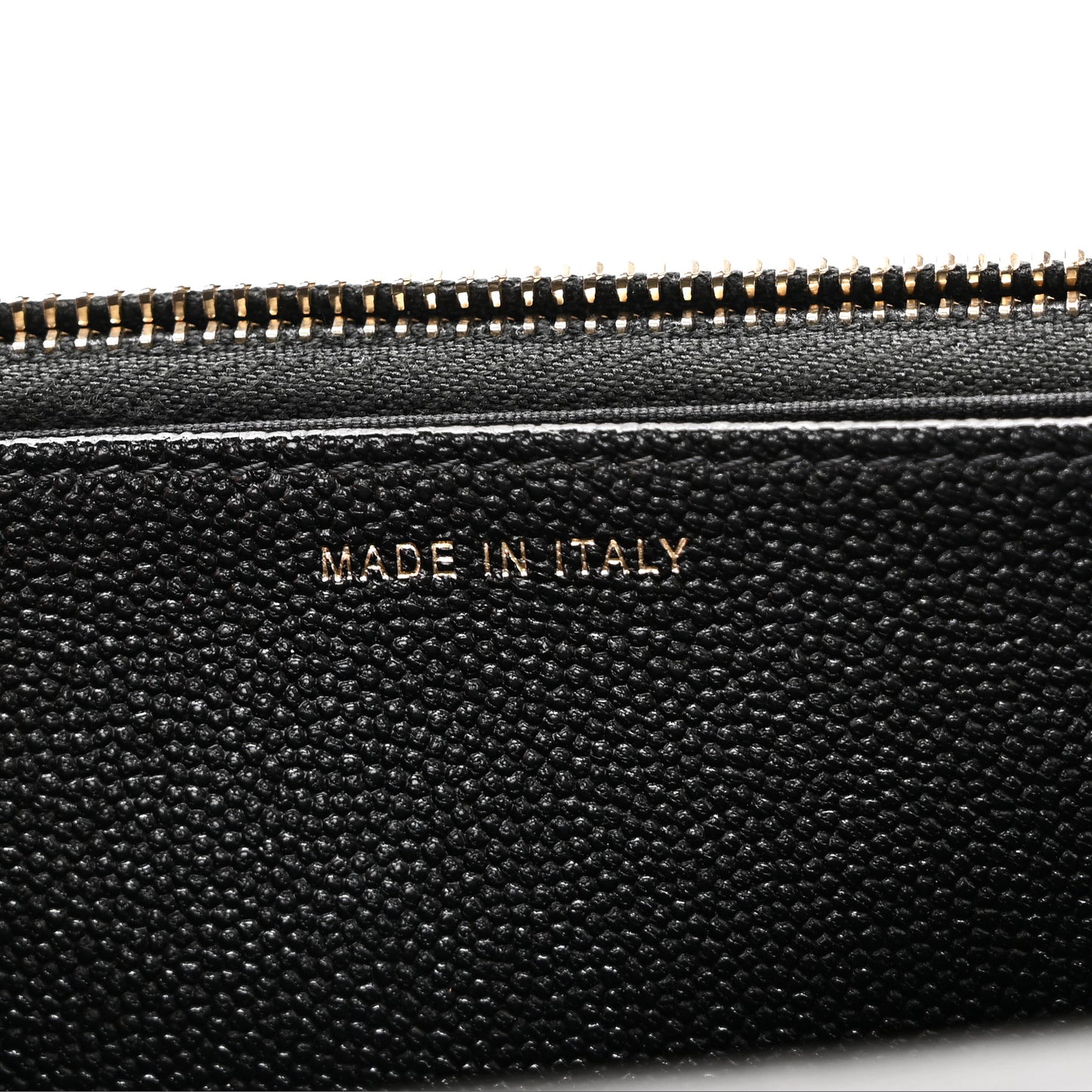 Caviar Quilted Golden Class Wallet On Chain WOC Black