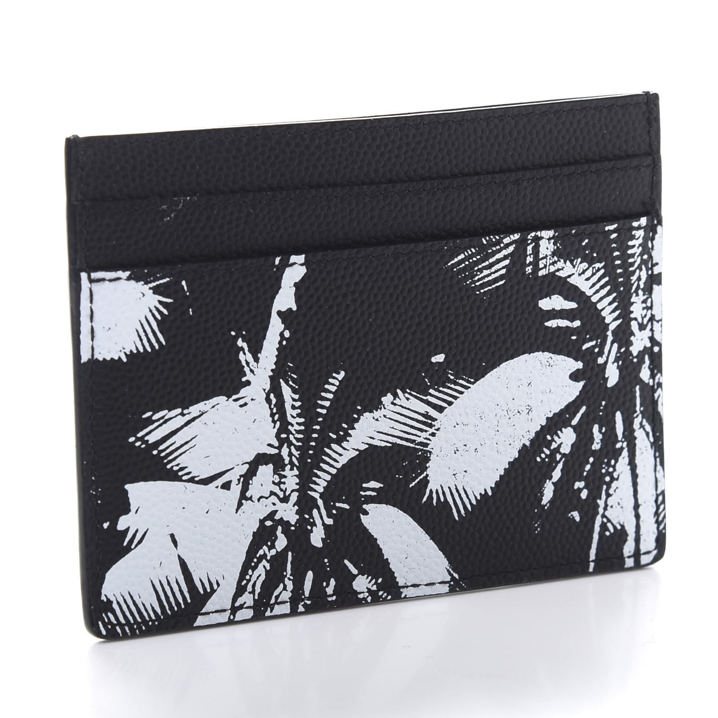 Grain De Poudre Palm Tree Card Case Black White