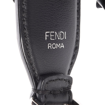 Fendi Vitello Dolce Nappa Patent Flowerland Studded Strap You Black 3 of 4
