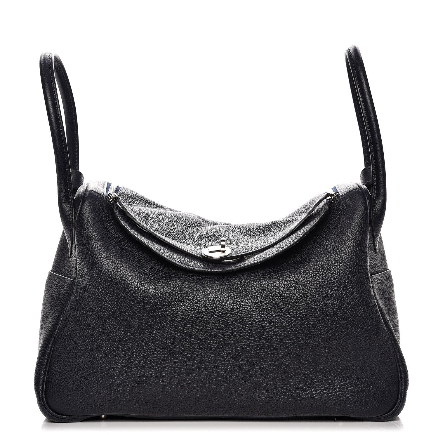 Hermes Taurillon Clemence Lindy 34 Indigo 1 of 11