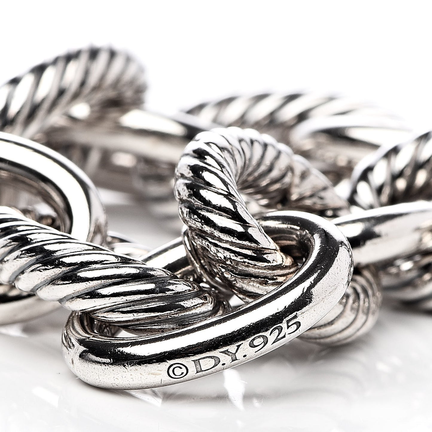 Sterling Silver 17mm Extra Large Oval Link Bracelet