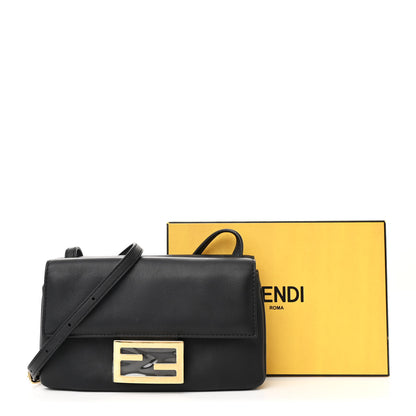 Fendi Vitello Grace Matte Duo Baguette Black 12 of 12