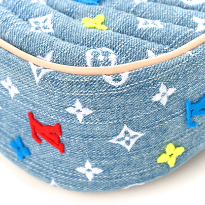 Louis Vuitton Embroidered Monogram Denim New Wave Chain MM 8 of 8
