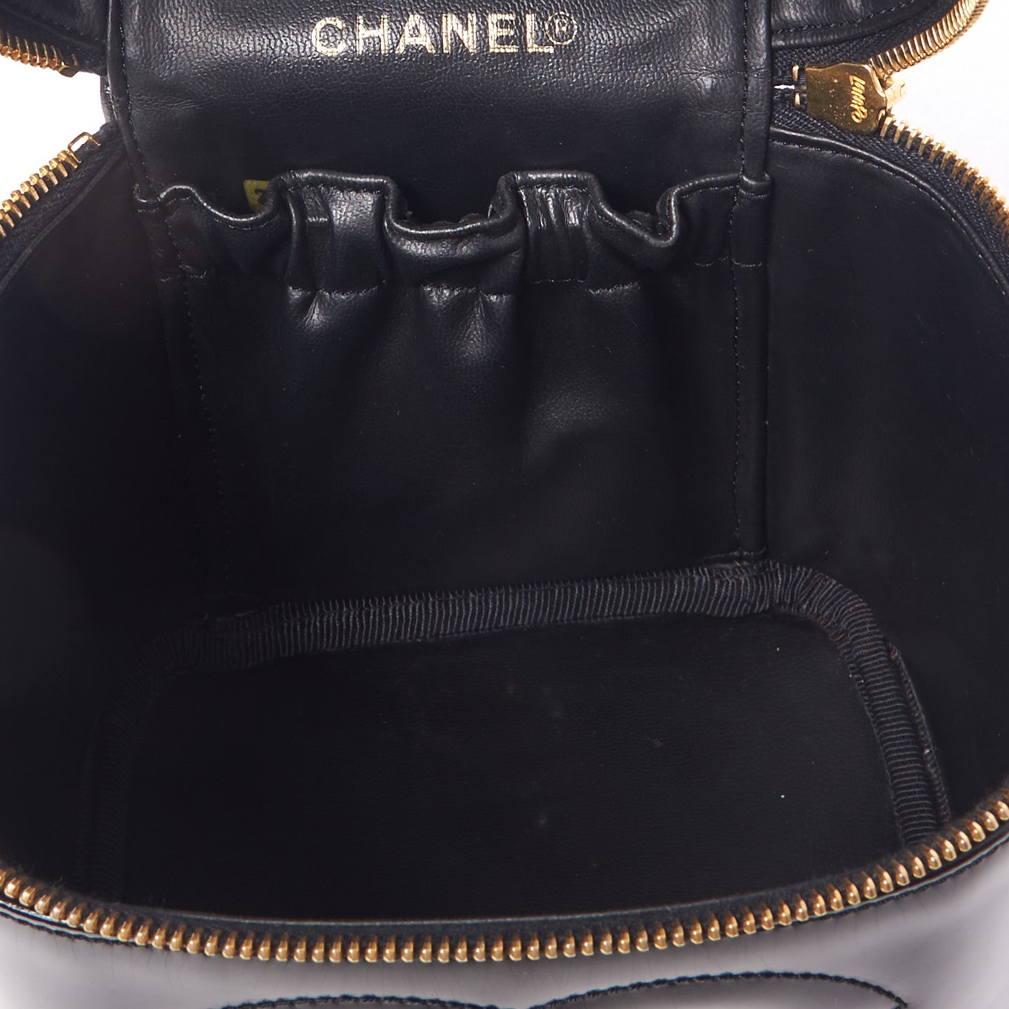 Patent Vanity Cosmetic Case Black