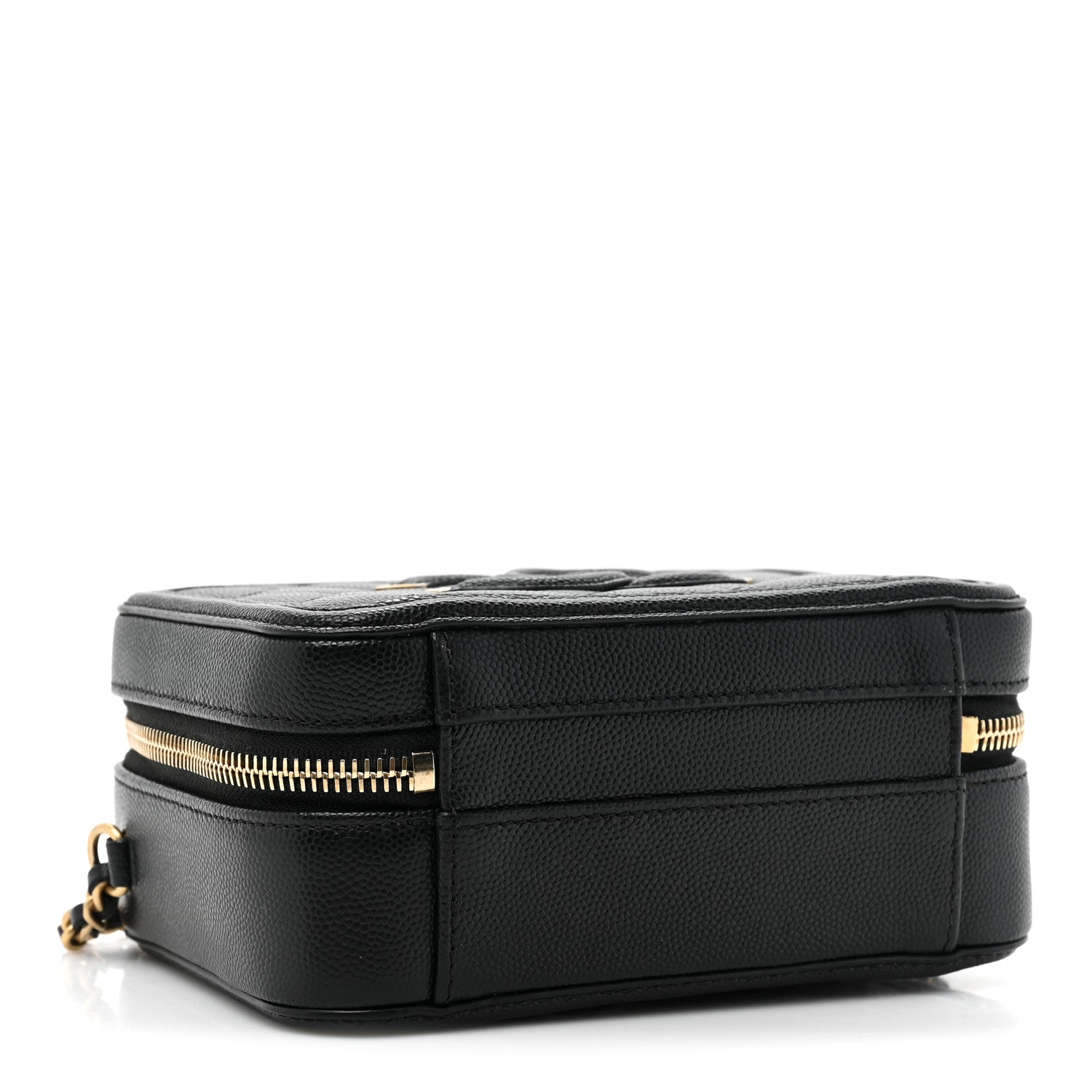 Chanel Caviar Quilted Small CC Filigree Vanity Case Black 4 of 10