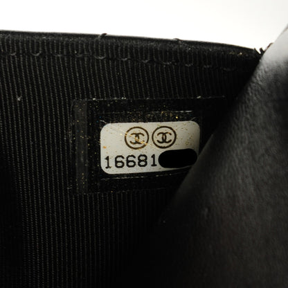 Chanel Lambskin Quilted Wallet On Chain WOC Black 8 of 8