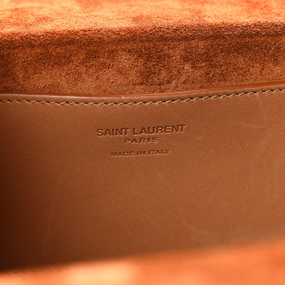 Saint Laurent Calfskin Monogram Take Away Box Dusty Vintage Brown Gold 6 of 11