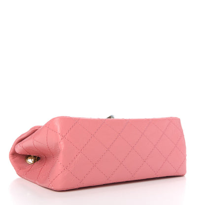 Chanel Aged Calfskin Quilted 2.55 Reissue Mini Flap Pink 4 of 10