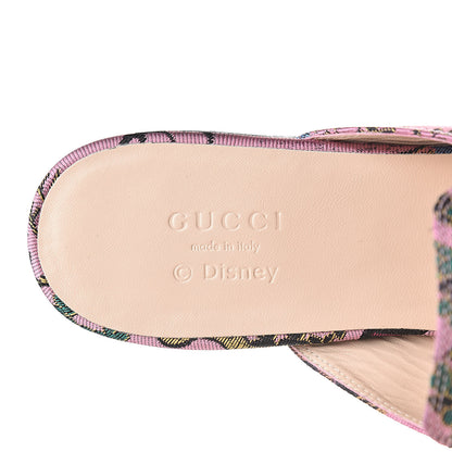Gucci X DISNEY Jacquard Japanese Donald Duck Womens Princetown Slippers 39 Pink Black 8 of 9
