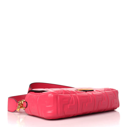 Fendi Nappa FF 1974 Embossed Baguette Lampone 4 of 9