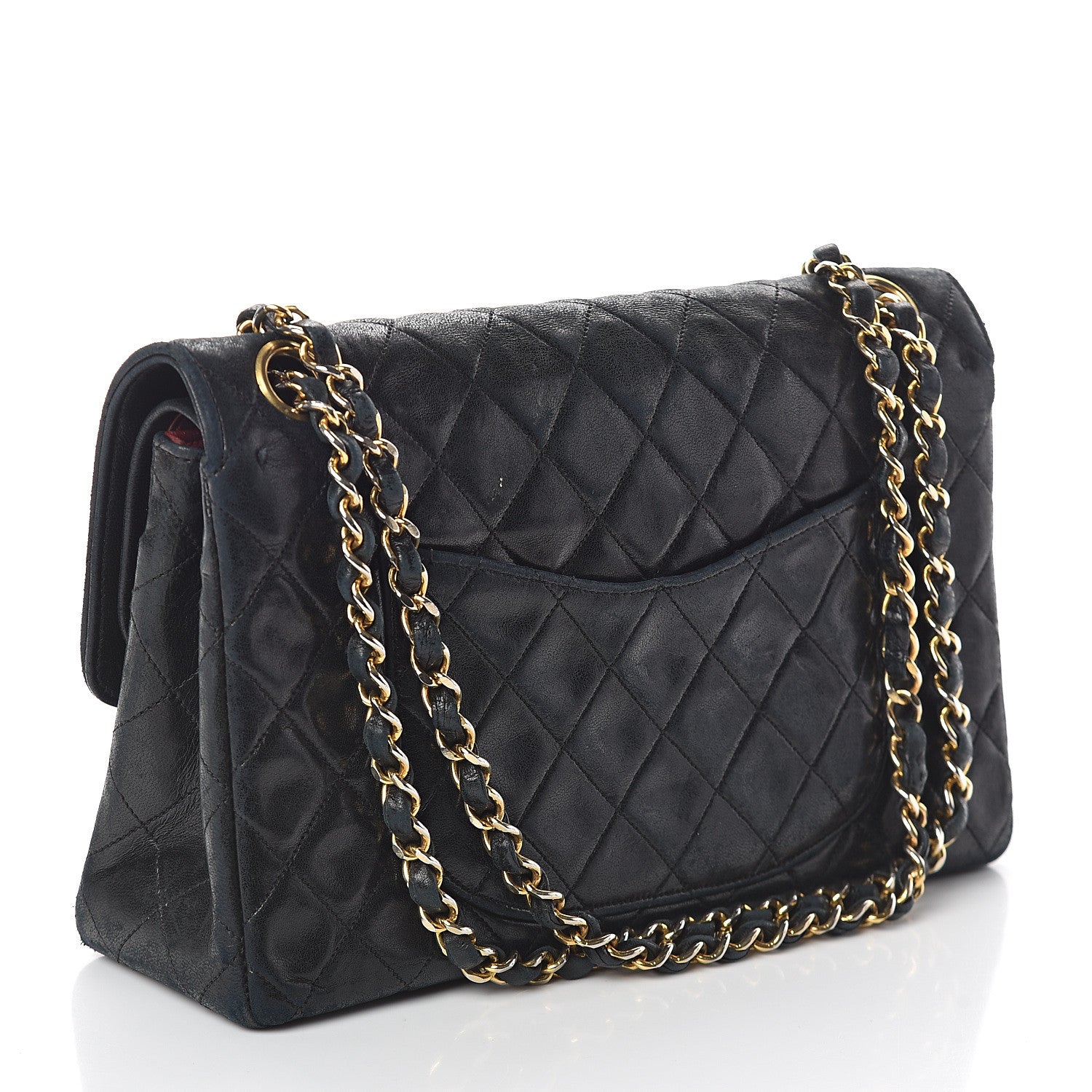 Chanel Lambskin Quilted Small Double Flap Black 2 of 10