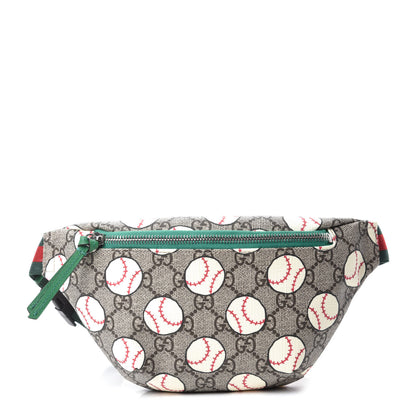 Gucci GG Supreme Monogram Baseballs Web Childrens Belt Bag 1 of 10