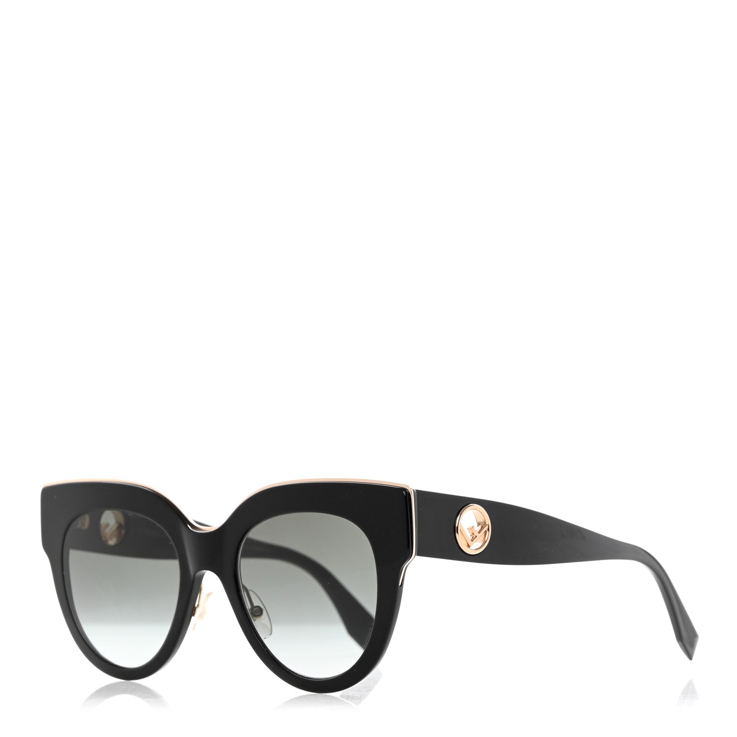 Fendi Acetate F is Fendi Cat Eye Sunglasses FF 0360/G/S Black 1 of 6