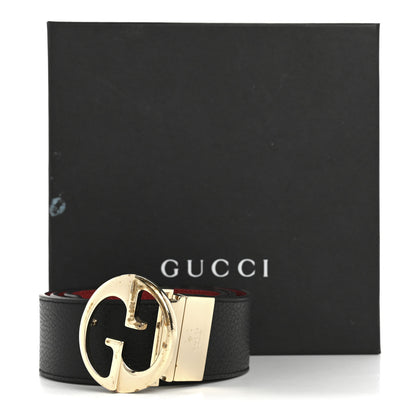 Gucci Calfskin 1973 Reversible Belt 75 30 Black Red 7 of 7