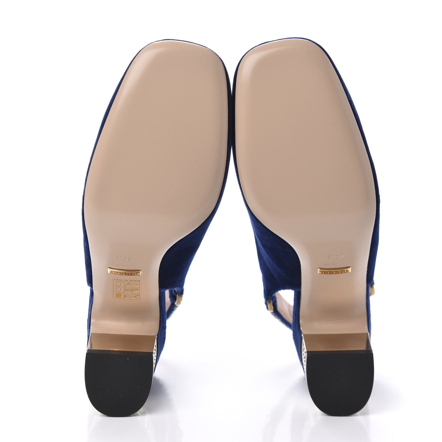 Velvet Crystal Square G Madelyn Slingbacks 38.5 Cobalt Blue