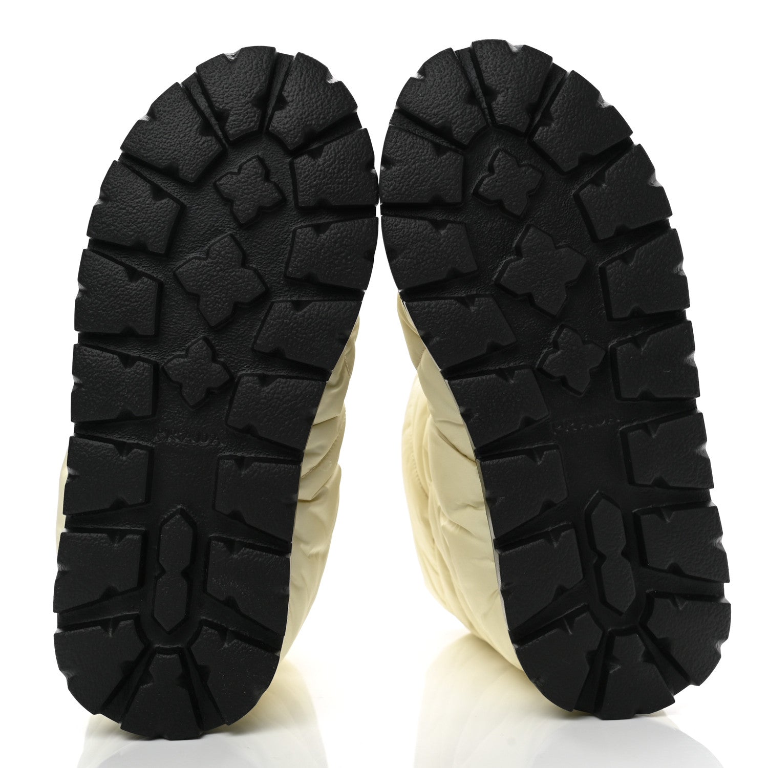 Prada Re-Nylon Piuma Triangle Logo Padded Drawcord 20mm Snow Boots 37.5 Avorio 5 of 8