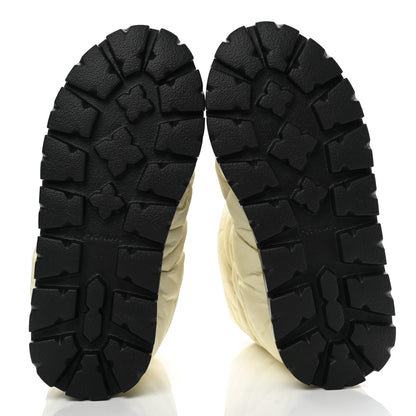 Prada Re-Nylon Piuma Triangle Logo Padded Drawcord 20mm Snow Boots 37.5 Avorio 5 of 8