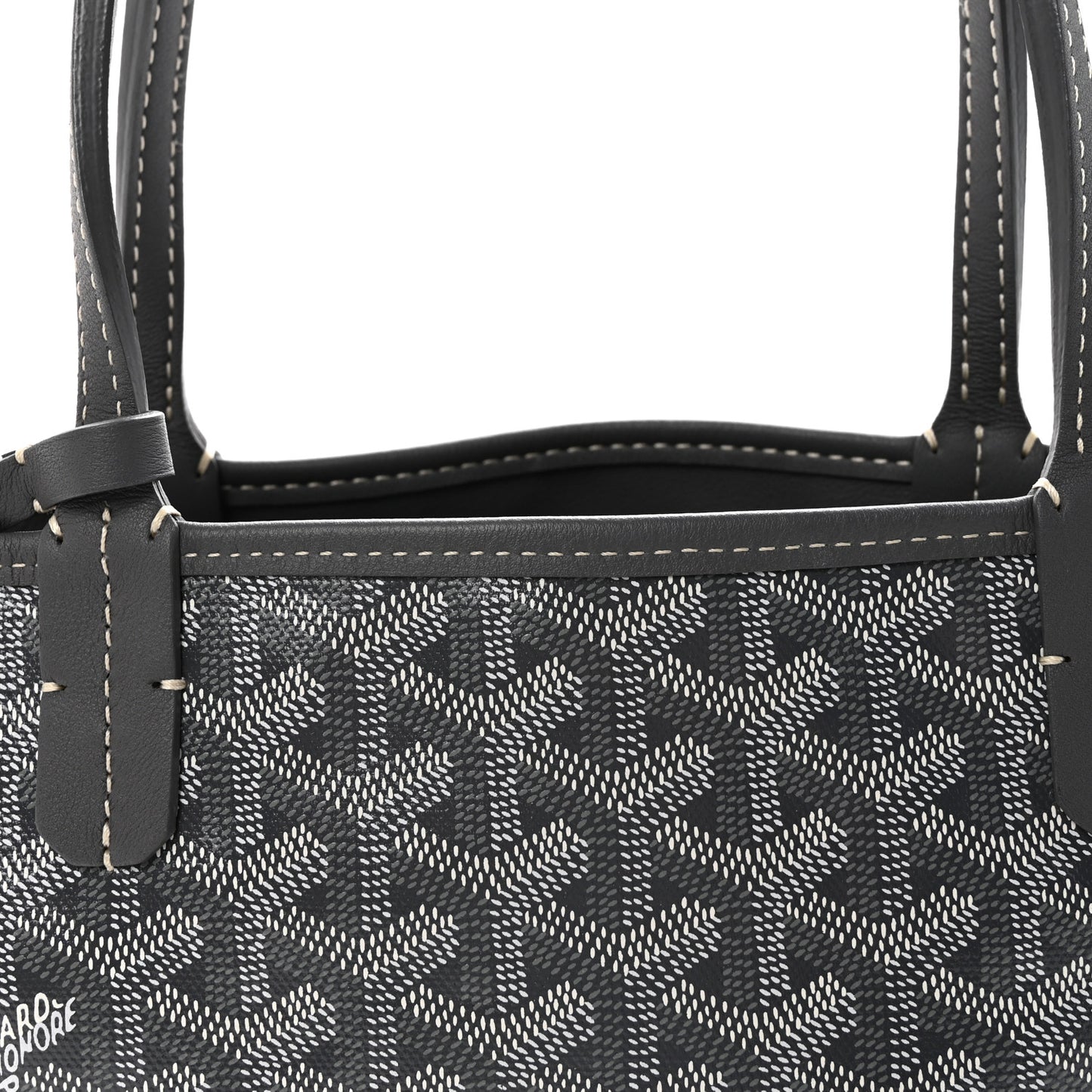 Goyardine Reversible Mini Anjou Grey
