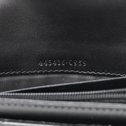 Gucci Calfskin Matelasse GG Marmont Continental Wallet Black 7 of 8
