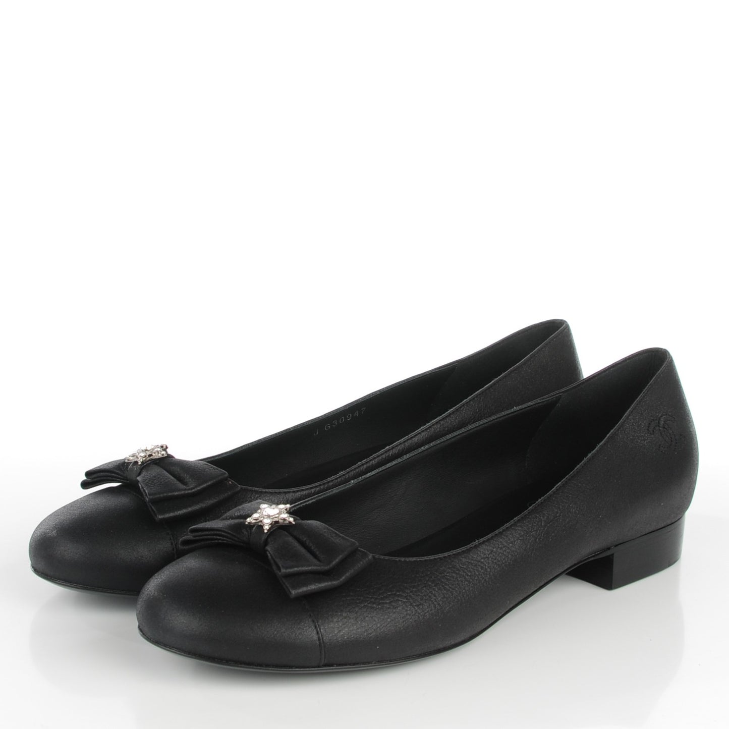 Buffalo Glitter Bow Ballerina Flats 39.5 Black