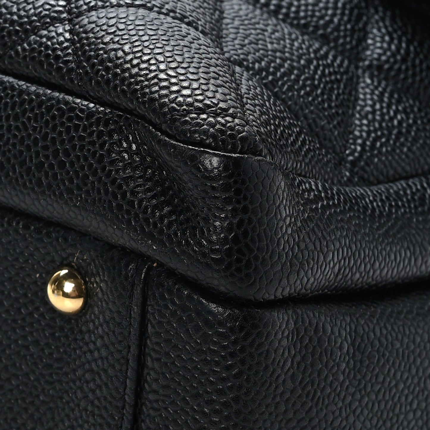 Caviar Quilted Camera Case Black