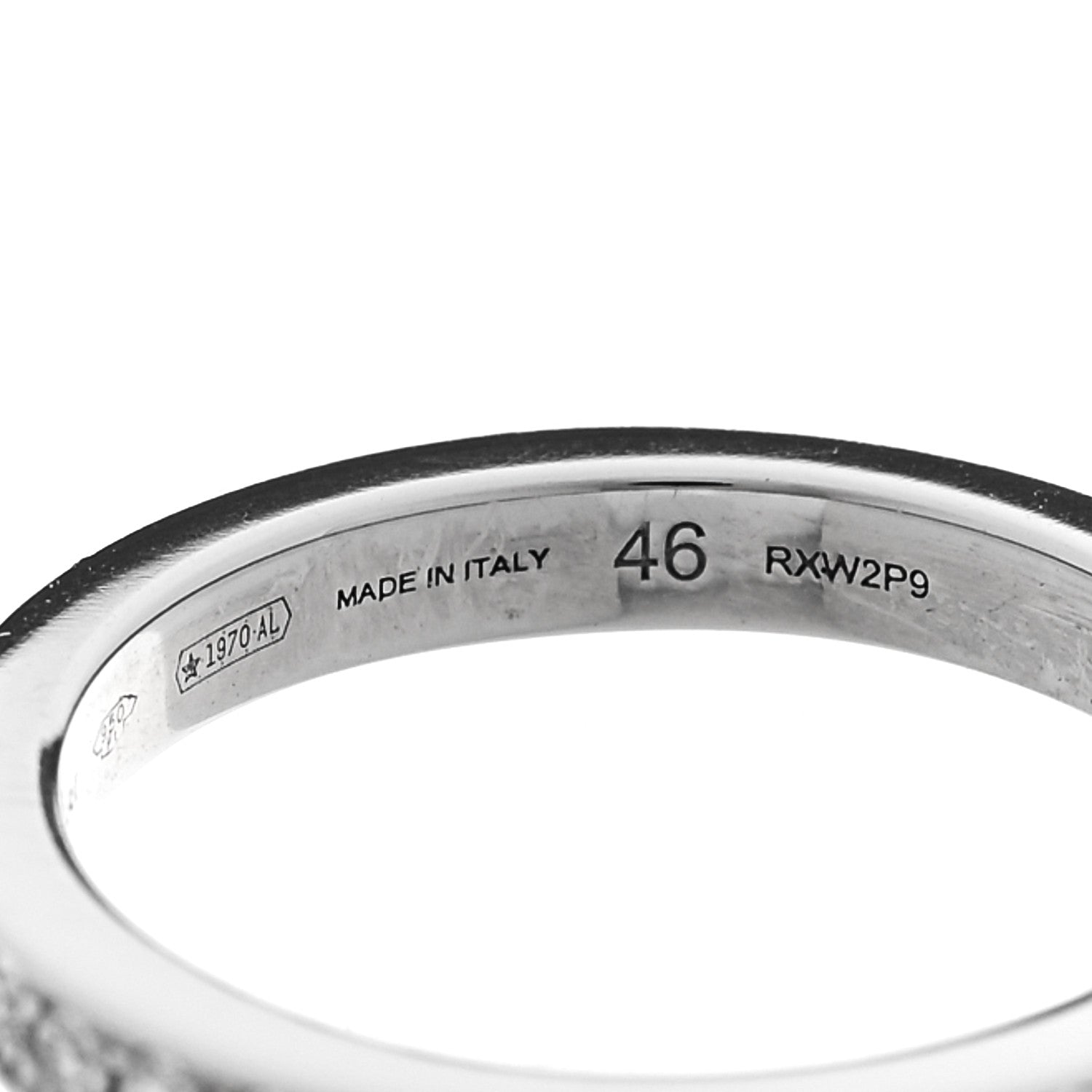 Bulgari Platinum Diamond Dedicata A Venezia Wedding Band Ring 46 3.75 4 of 4