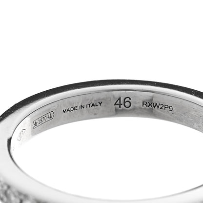 Bulgari Platinum Diamond Dedicata A Venezia Wedding Band Ring 46 3.75 4 of 4