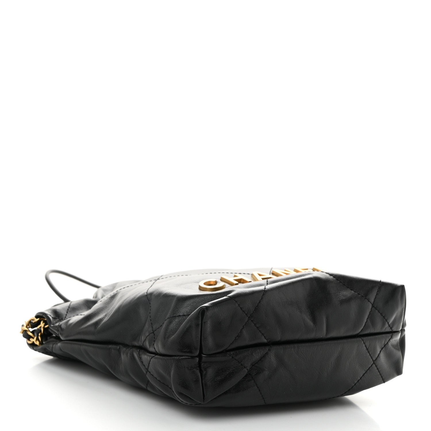 Chanel Shiny Calfskin Quilted Mini Chanel 22 Black 4 of 10