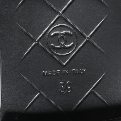 Chanel Lambskin Quilted CC Turnlock Loafers 39 Black 6 of 8