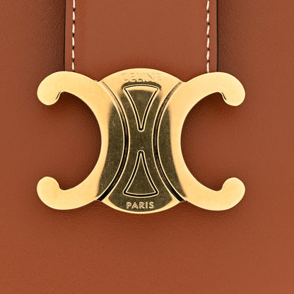 Celine Smooth Calfskin Triomphe Small Louise Bag Tan 12 of 12