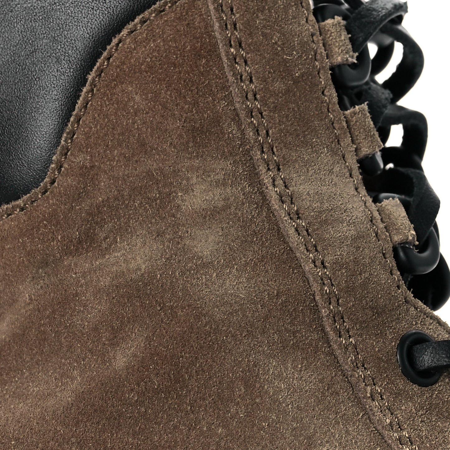 Suede Calfskin Monogram Laureate Platform Desert Boots 35.5 Taupe