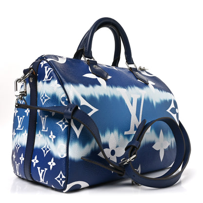 Louis Vuitton Monogram Escale Speedy Bandouliere 30 Blue 3 of 9