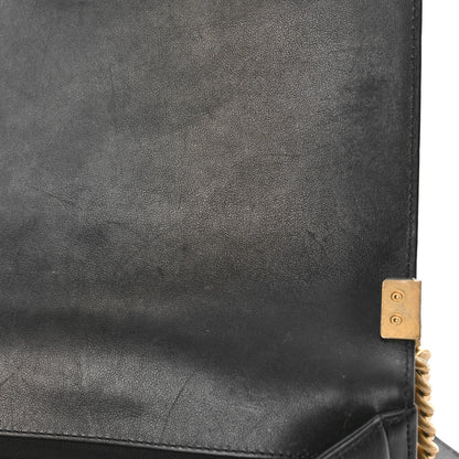 Chanel Lambskin Quilted Medium Boy Flap Black 11 of 14