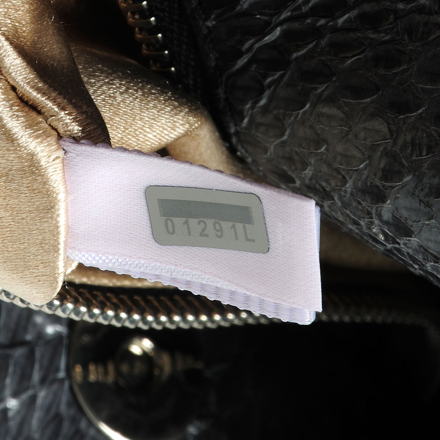 Elaphe Snakeskin Chandra Clutch Grey