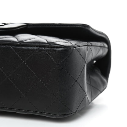 Chanel Lambskin Quilted Mini Rectangular Flap So Black 7 of 9