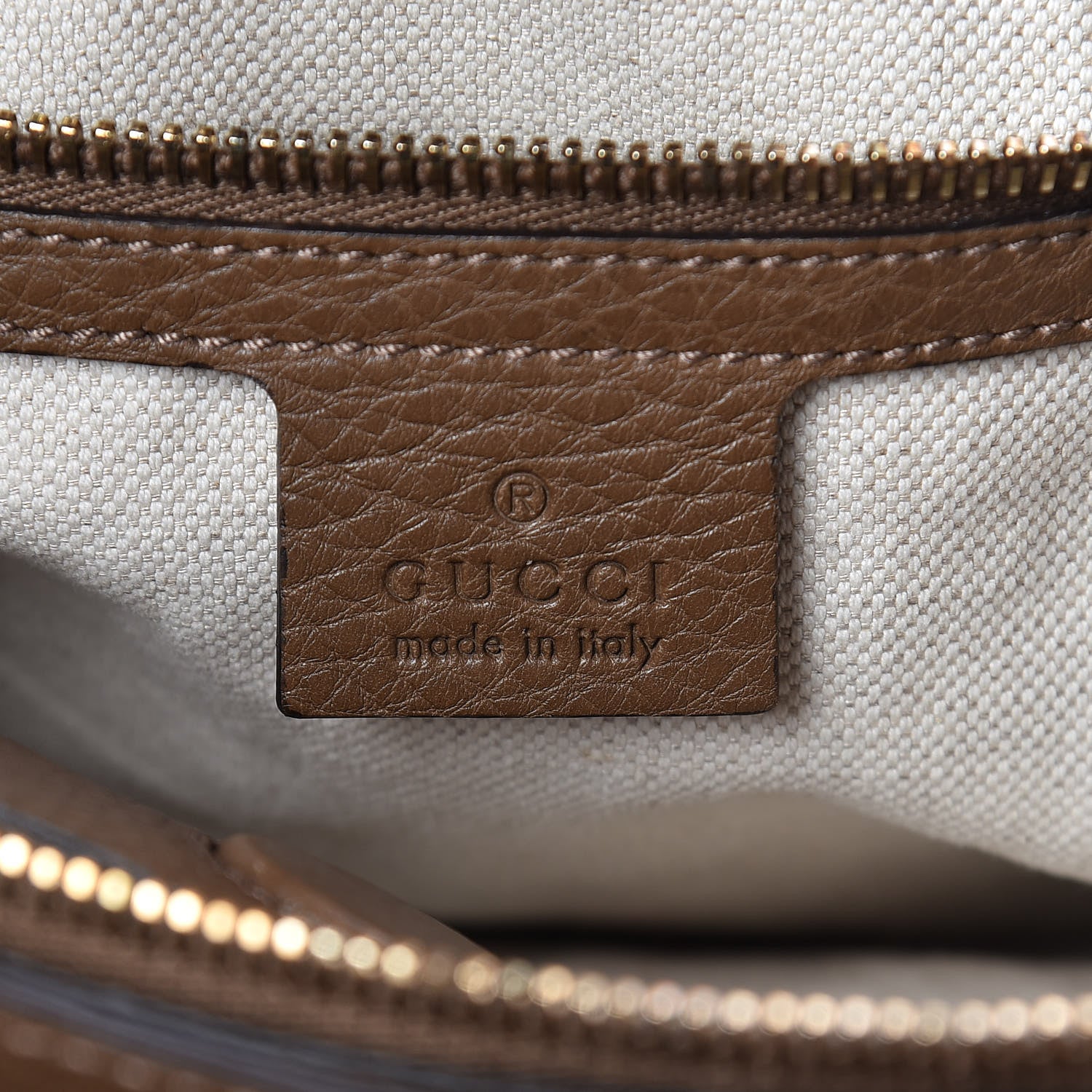 Gucci Pebbled Calfskin Medium Bamboo Shopper Tote Acero 7 of 12