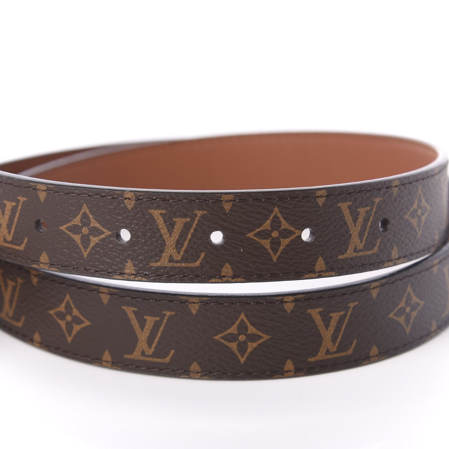 Monogram 25mm Dauphine Reversible Belt 75 30 Tan