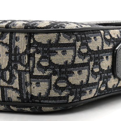 Christian Dior Grained Calfskin Oblique Mini Saddle Messenger Black 9 of 10