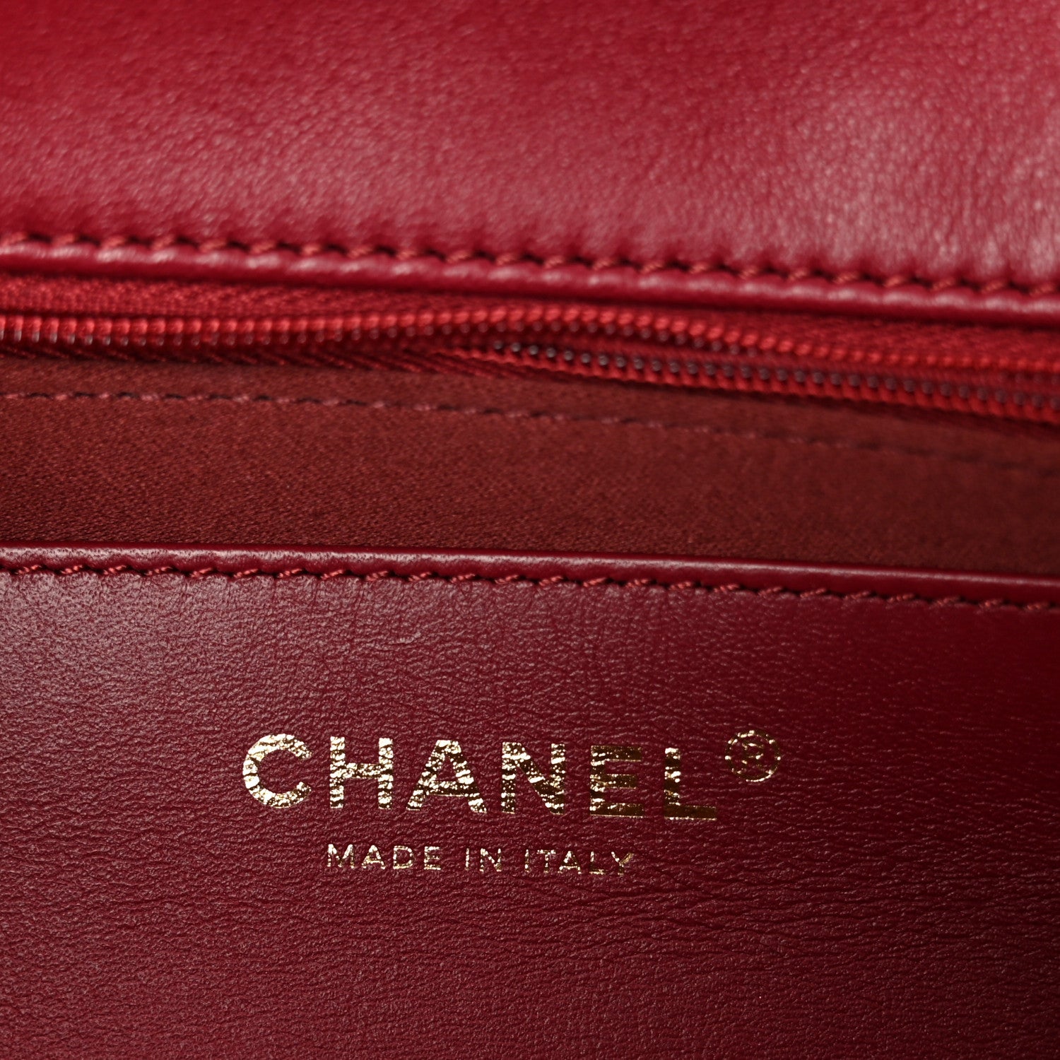 Chanel Lambskin Quilted Large Flap Red 6 of 10