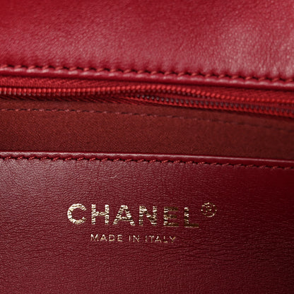 Chanel Lambskin Quilted Large Flap Red 6 of 10