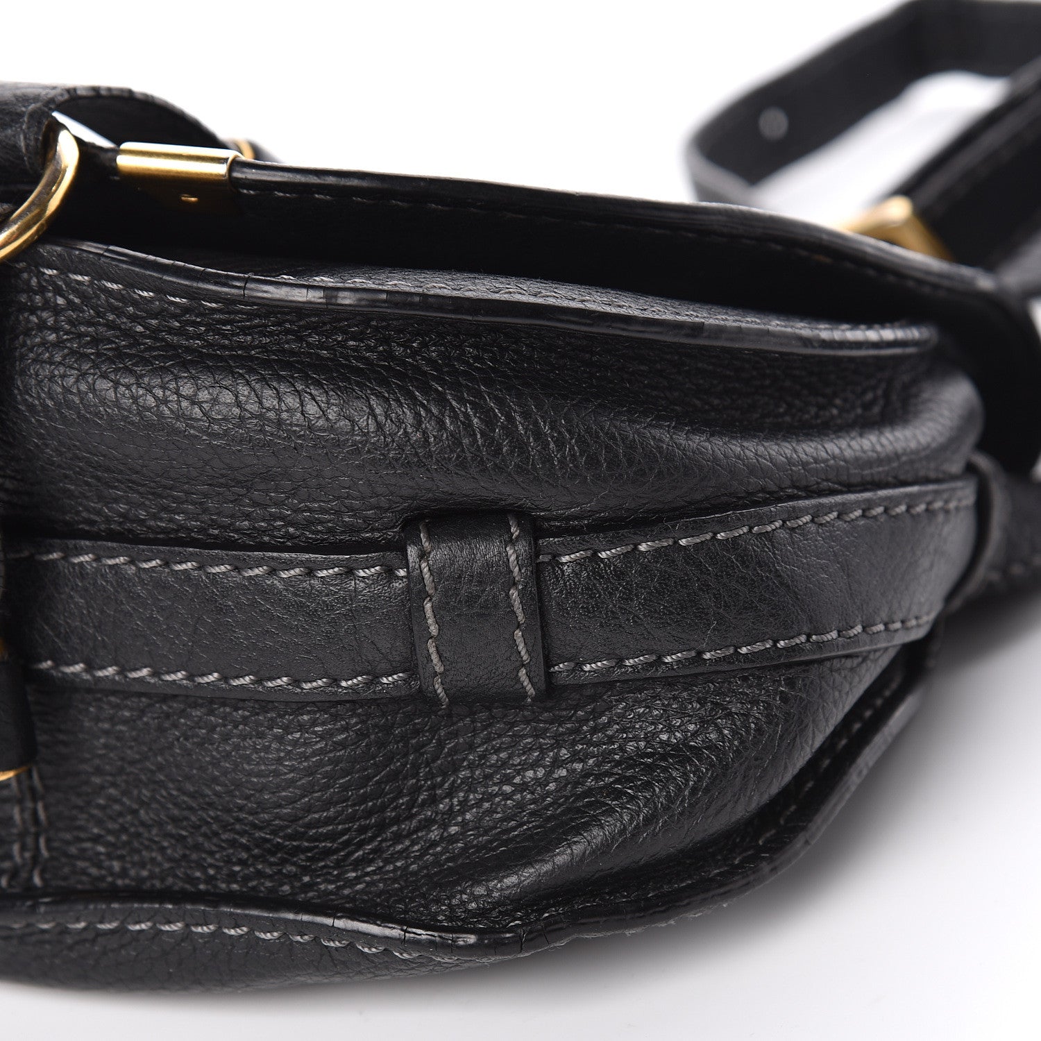 Chloe Calfskin Mini Marcie Round Crossbody Bag Black 6 of 11