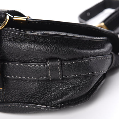 Chloe Calfskin Mini Marcie Round Crossbody Bag Black 6 of 11