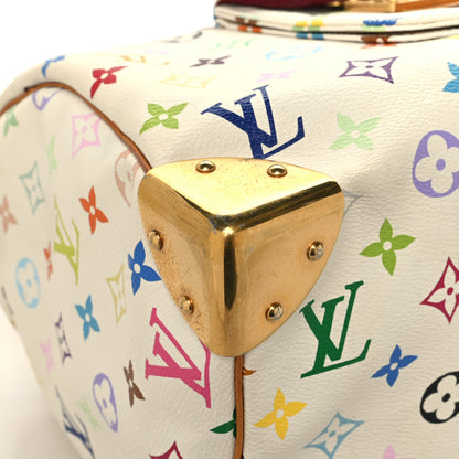 Louis Vuitton Monogram Multicolor Speedy 30 White 8 of 14