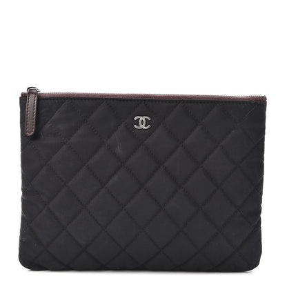 Chanel Nylon Quilted Medium Cosmetic Case Black 1 of 8